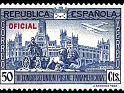 Spain 1931 UPU 50 CTS Azul Edifil 633. España 633. Subida por susofe